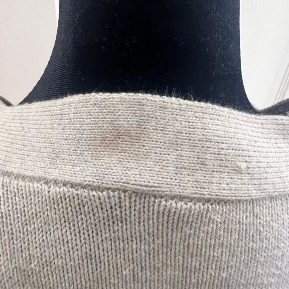 Ann Taylor Size Medium Beige‎ Long Sleeve Cardigan Cotton Mix - Picture 4 of 7